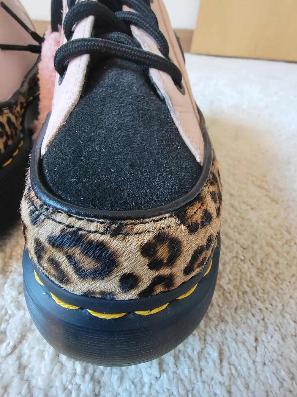 NEW RARE Dr. Martens Buzz Leopard‎ Platform Shoes 5 Mob Wife Maximalist Grunge